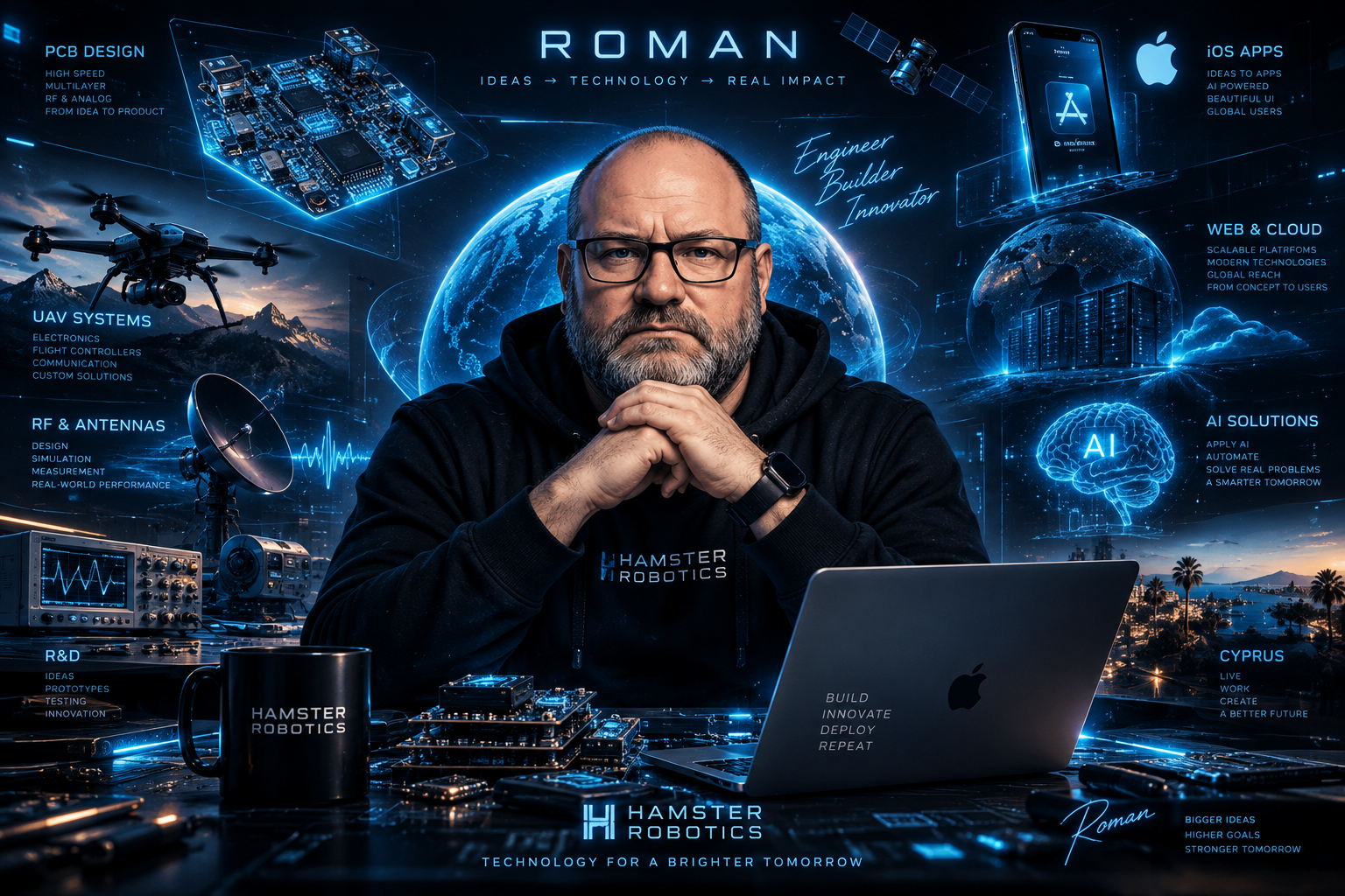 Roman Burmistrov — Hardware, UAV, RF, iOS and technology